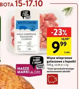 Intermarche Mięso wieprzowe gulaszowe z łopatki Dobre z Farmy oferta