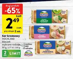 Intermarche Ser kremowy Hochland bloczek z ziołami oferta
