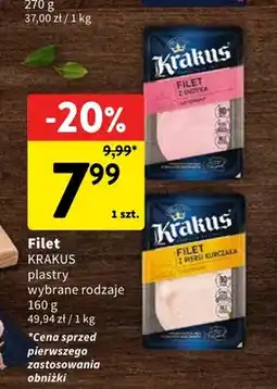 Intermarche Filet w plastrach z indyka Krakus oferta