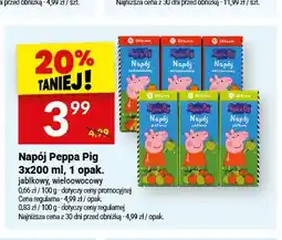 Twój Market Napój Peppa Pig jabłkowy 3-pak oferta