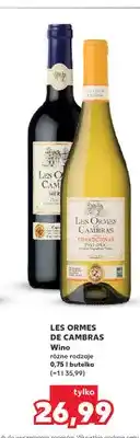 Kaufland Wino białe Les Ormes de Cambras Chardonnay oferta
