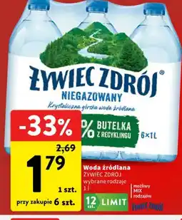 Intermarche Woda źródlana Żywiec Zdrój oferta