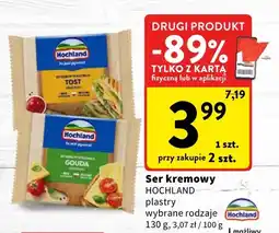 Intermarche Ser kremowy Hochland plastry Tost oferta