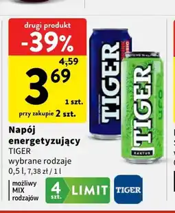 Intermarche Napój energetyzujący Tiger Classic oferta