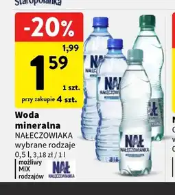 Intermarche Woda mineralna Nałęczowianka oferta