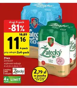 Intermarche Piwo Žatecký Světlý Ležák 4-pak oferta