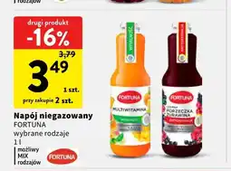 Intermarche Napój niegazowany Fortuna multiwitamina witalność oferta