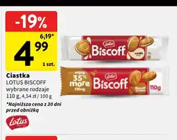 Intermarche Ciastka Lotus Biscoff vanilla oferta