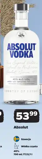 Netto Wódka Absolut oferta