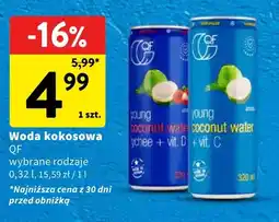 Intermarche Woda kokosowa lychee + vit. D QF oferta
