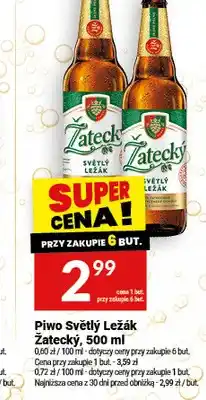 Twój Market Piwo Světlý Ležák Žatecký oferta