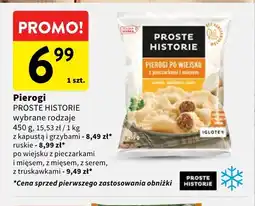 Intermarche Pierogi z kapustą i grzybami Proste Historie oferta