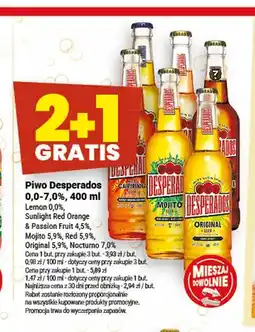 Twój Market Piwo bezalkoholowe Desperados Lemon oferta