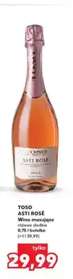 Kaufland Wino musujące Toso Asti Rosé różowe słodkie oferta