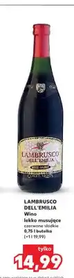 Kaufland Wino musujące lekko Lambrusco dell'Emilia czerwone słodkie Corte Viola oferta