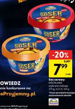 Intermarche Sos serowy Hochland Cheddar oferta