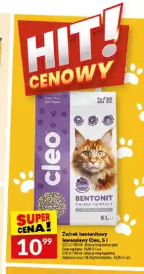 Twój Market Żwirek bentonitowy lawendowy Cleo oferta