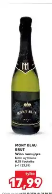 Kaufland Wino musujące Mont Blau Brut białe wytrawne oferta