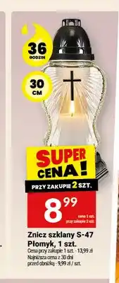 Twój Market Znicz szklany S-47 Płomyk oferta