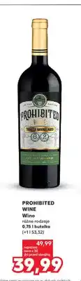 Kaufland Wino Prohibited Wine oferta