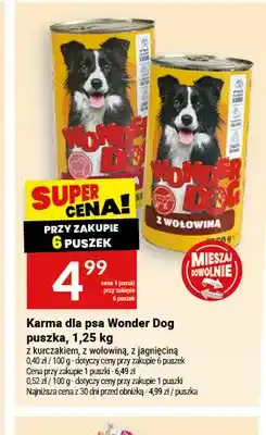 Twój Market Karma dla psa Wonder Dog puszka z wołowiną oferta