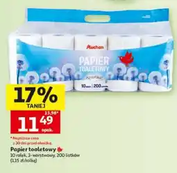 Auchan Papier toaletowy oferta