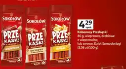 Auchan Kabanosy przekąski oferta
