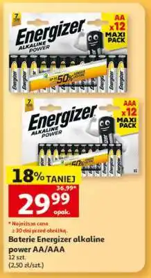 Auchan Baterie Energizer alkaline power AA/AAA oferta