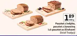 Auchan Pasztet z indyka, pasztet z żurawiną lub pasztet ze śliwkami oferta