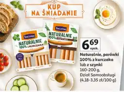 Auchan Naturalnie, parówki 100% z kurczaka lub z szynki oferta