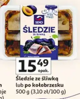 Auchan Śledzie ze śliwką lub po kołobrzesku oferta