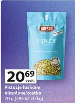 Auchan Pistacje łuskane niesolone kostka oferta