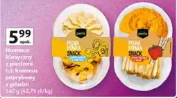 Auchan Hummus klasyczny z preclami lub hummus paprykowy z grissini oferta