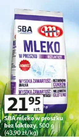 Auchan SBA mleko w proszku bez laktozy oferta