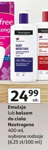 Auchan Emulsja lub Balsam do ciała Neutrogena oferta