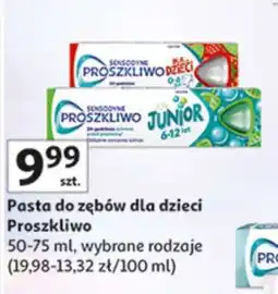 Auchan Pasta do zębów dla dzieci Proszkliwo oferta