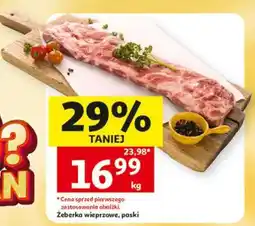 Auchan Żeberka wieprzowe paski oferta