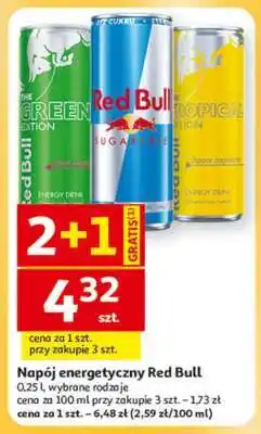 Auchan Napój energetyczny RED BULL oferta