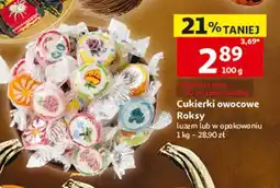 Auchan Cukierki owocowe Roksy oferta