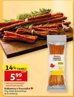 Auchan Kabanosy z kurczaka oferta