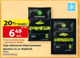 Auchan Soja edamame blanszowana obraną lub w strąkach oferta