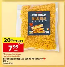 Auchan Ser cheddar red lub white mild tarty oferta