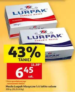Auchan Masło Lurpak klasyczne lub lekko solone oferta