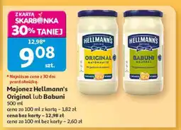 Auchan Majonez Hellmann's Original lub Babuni oferta