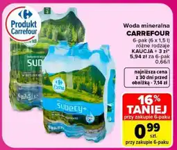 Carrefour Woda mineralna Carrefour oferta