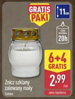 ALDI Znicz szklany zalewany mały oferta