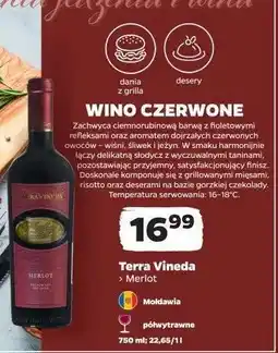 Netto Wino Czerwone Terra Vineda Merlot oferta