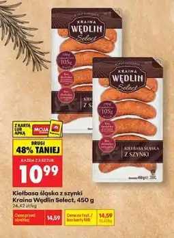 Biedronka Kiełbasa śląska z szynki Kraina Wędlin Select 450 g oferta