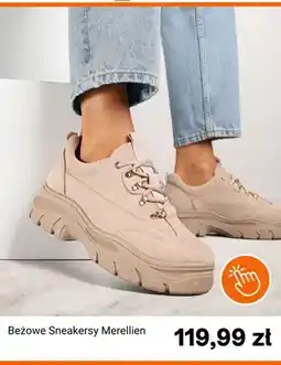 Born2be Beżowe sneakersy Merellien oferta