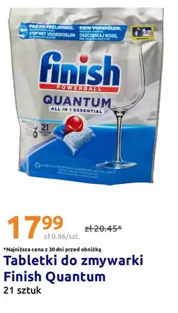 Action Tabletki do zmywarki Finish Quantum 21 sztuk oferta